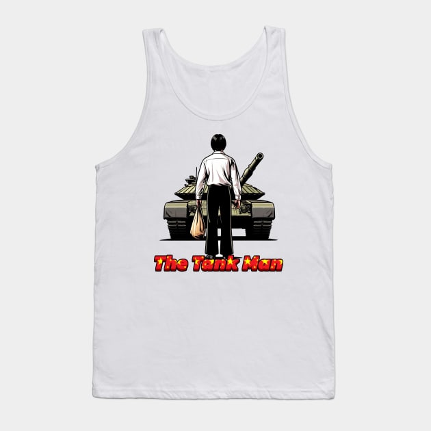 Tank Man Tank Top by Rawlifegraphic